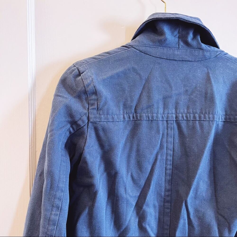 Lacoste Blue Cotton Double-Breasted Blazer - Picture 3 of 16